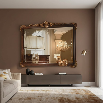Wandspiegel houten frame spiegel frame design barok rococo woonkamer meubels nieuw