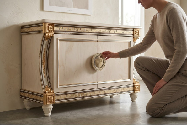 Ladenkast Dressoir Houten kast Buffet Italiaans design luxe meubels Nieuw