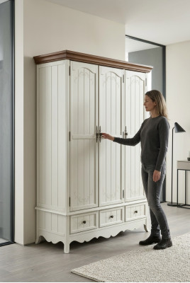 Klassieke houten kast Landelijke slaapkamerkasten Houten meubels