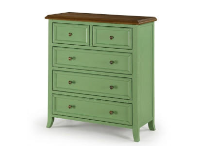 Groene ladekast dressoir sideboard kast Echt houten meubels laden kasten nieuw