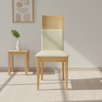 Stoelen Stoel Armstoel Massief Hout Textiel Hout Fauteuil Leer Nieuw Lounge Bekleding