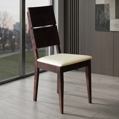 Massieve stoelen Stoel Fauteuil Textiel Fauteuil Lederen Lounge-bekleding Massief hout