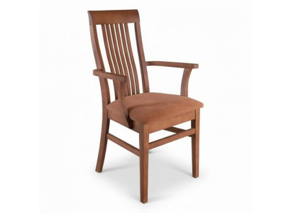 Stoelen Stoel Armstoel Textiel Massief Hout Leer Lounge Massieve Fauteuil Bekleding