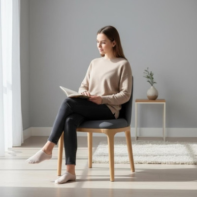 Ontwerpstoel met gestoffeerde leunstoel, massief houten loungestoelen van textielhout, nieuwe fauteuil.