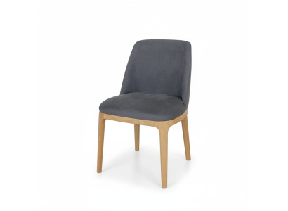 Ontwerpstoel met gestoffeerde leunstoel, massief houten loungestoelen van textielhout, nieuwe fauteuil.