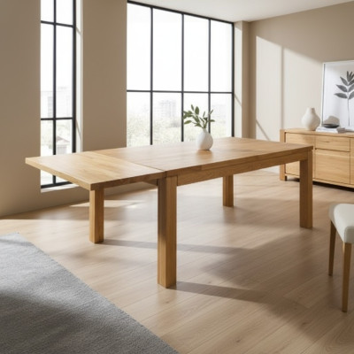 Tafel Eettafel Massief meubilair Eetkamer 180x90cm Echt hout Massief hout Nieuwe tafels