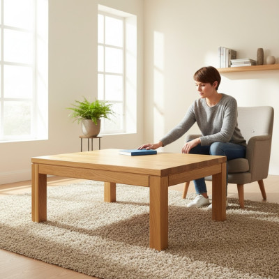 Salontafel Banktafels Bank Bijzettafel Echt hout Massief meubilair 120x80cm