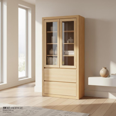 Vitrine Vitrinen Kast Plank Houten Kast Systeem Planken Woonkamer Glazen Kast