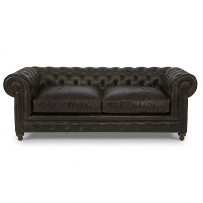 Bruine Chesterfield 3-zits designer woonkamer 3-zits bank