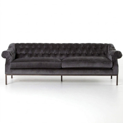 Chesterfield Bank Bank Bekleding Stof Decoratie Lederen Bankstellen Bekledingstof