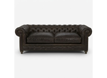 Moderne Zwarte Chesterfield Driezits Woonkamer Luxe Bankstel