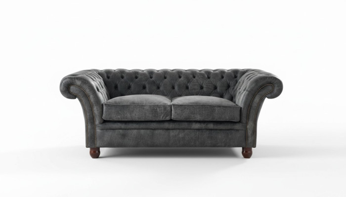 Chesterfield Sofa Bank Bekleding Stof Leer Banken Bekledingsset 2 Zits