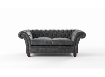 Chesterfield Sofa Bank Bekleding Stof Leer Banken Bekledingsset 2 Zits