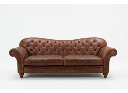 Luxe Chesterfield woonkamerbank Bruin bank Zitkussen stofbank Nieuw