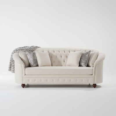 Beige Koninklijke Bank - Luxe Chesterfield meubels gestoffeerde designmeubelen