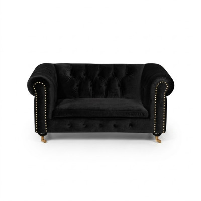 Chesterfield 2-zits Klassieke Luxe Barok Rococo Sofa Textiele Lederen Bank