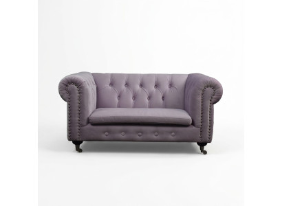Chesterfield 2-zits Klassieke Luxe Barok Rokoko Bank Textiel Leren Sofa