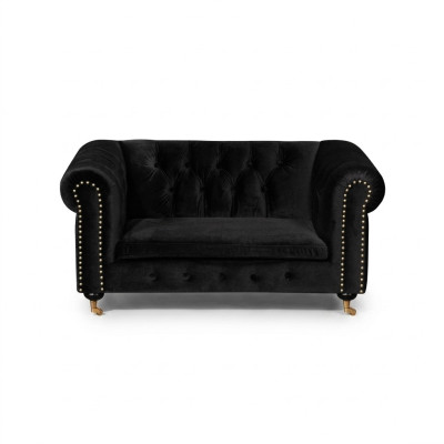 Chesterfield 2-zits klassieke luxe barok rococo sofa textielen leren bank