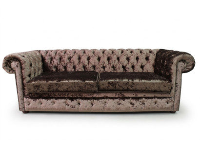 Chesterfield 5-zits klassieke luxe barok rococo bankstel stof leer