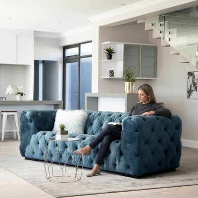 Chesterfield 3-zits Moderne Luxe Bank Designer Woonkamer Driezitter.