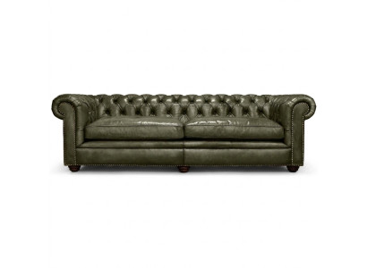 Elegante woonkamer bank vierzits Chesterfield leer stof banken bank nieuw.