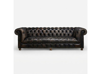 Klassieke Chesterfield bank Zwart Engelse woonkamerbanken