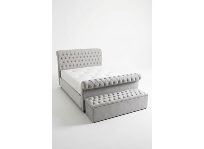 Engels designer slaapkamer gestoffeerde bedden tweepersoonsbed hotel chesterfield