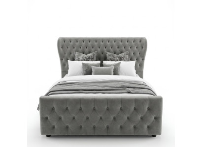 Chesterfield Designer Bed Slaapkamer Textiel Lederen Bekleding 140/160/180/200 cm