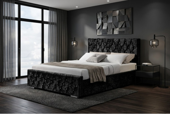 Chesterfield Bed Design Slaapkamer Engelse Bedden Stoffen Bedden