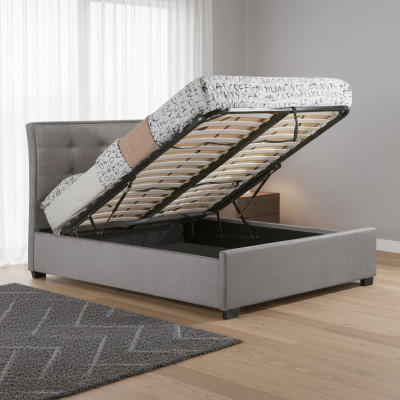 Ontwerper Chesterfield Taupes Luxe Tweepersoonsbed Gestoffeerd Frame