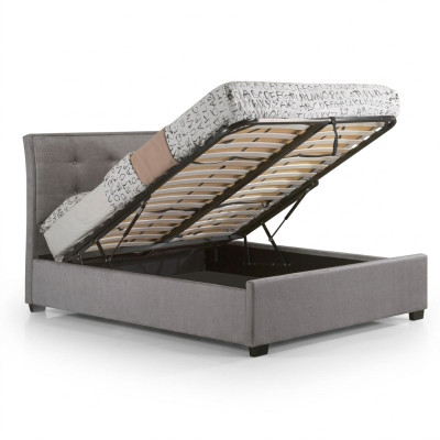 Ontwerper Chesterfield Taupes Luxe Tweepersoonsbed Gestoffeerd Frame