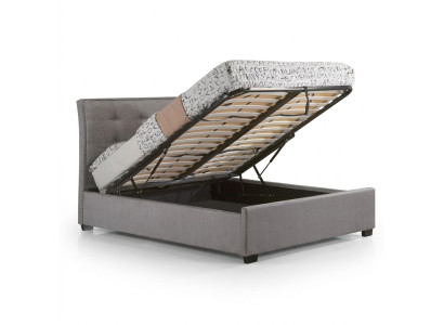 Ontwerper Chesterfield Taupes Luxe Tweepersoonsbed Gestoffeerd Frame