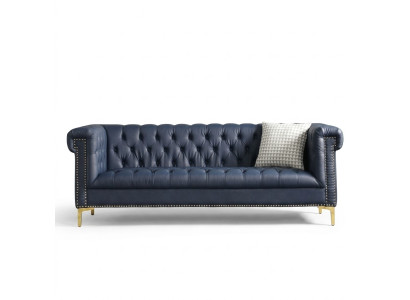 Chesterfield Leder Bekleding Design Bank Luxe Bank Klassieke Bank 3-Zits Nieuw