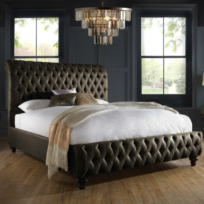 Chesterfield textiel bed slaapkamer bedden dubbel gestoffeerd 140/160/180/200 cm Chesterfield textiel bed slaapkamer bedden dubbel gestoffeerd 140/160/180/200 cm