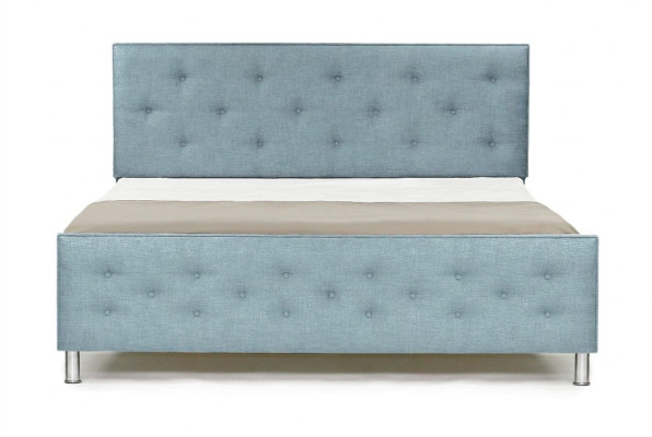 Chesterfield Design Engels 140/160/180x200 Bedden Tweepersoonsbed Turquoise Bekleding