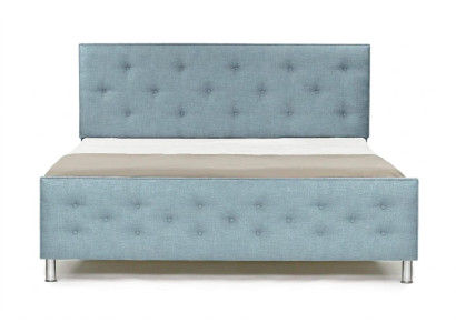 Chesterfield Design Engels 140/160/180x200 Bedden Tweepersoonsbed Turquoise Bekleding