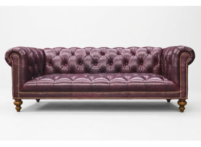Bruine Chesterfield 3-zits bank Leren bank Bank Meubels