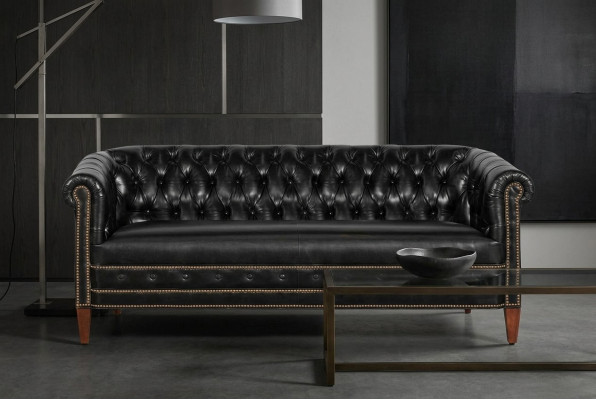 Chesterfield bankstel bank bank 3+2+1 zits leren banken.