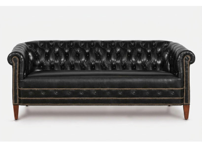 Chesterfield bankstel bank bank 3+2+1 zits leren banken.