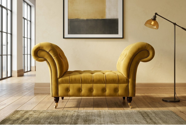 Chesterfield Sofa 1,5 ZITTER Bekleding Designer Banken Sofa's Set Bank Zitting