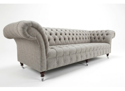 Textielbank Stoffen Bank Chesterfield grote banken xxl bankstellen Zitting 265cm Bekleding