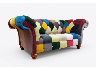 Modern Design Kleurrijke Chesterfield 2-zits Bank Stoffen Bank Bekleding Ontwerp
