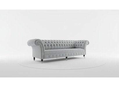 Textielbankstoffencouch Chesterfield grote banken xxl banken zitkussens 265cm