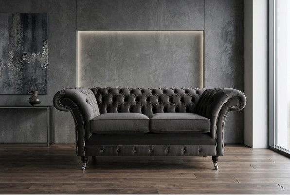 Chesterfield Sofa 2-Zits Bekleding Design Banken Sofa Set NIEUW Tweezits