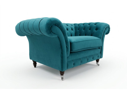 Chesterfield Sofa Bank Bekleding Set 1,5-Zits Sofa's Klassiek Eenzitter