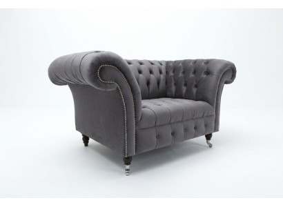 Chesterfield Sofa Bank Polster Garnituur 1,5-zits Sofa's Klassieke Eenzitter