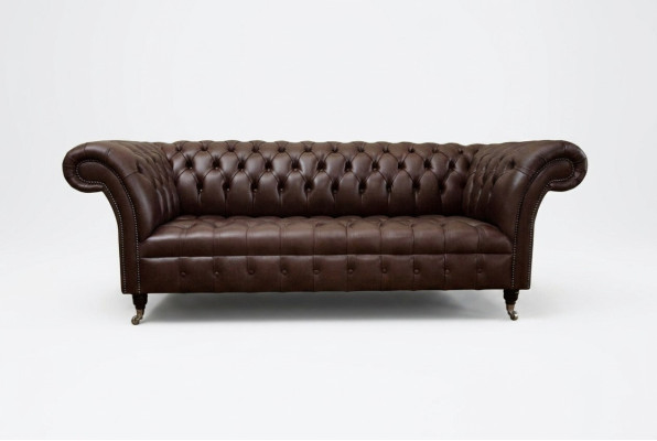 Bruine Chesterfield bank Luxe bank Designer bankstellen
