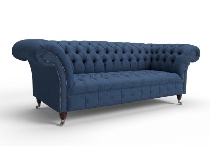 Chesterfield bank zit textiel stof banken sofa's sofa bekleding fluweel 3-zits