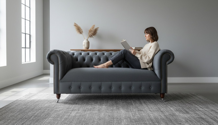 klassieke woonkamer bank Chesterfield meubels sofa zitmeubel kussens banken sofá's