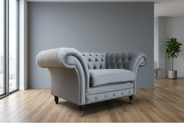 Chesterfield Sofa Bank Bekleding Set 1,5 Zitbank Klassiek Eenzitter